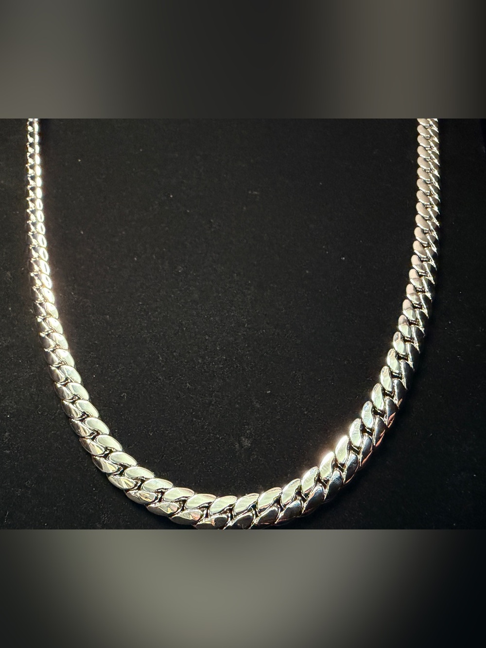 Miami Cuban 24in 8MM 14K WG filled w/Rhodium Box Lock Necklace Brand New SHINE!!